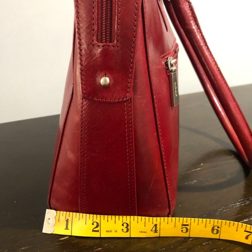 HOBO International Red Satchel Handbag Purse Shoulder Bag - Picture 13 of 15